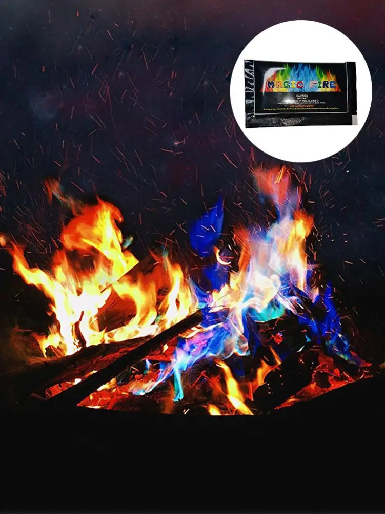 10 шт цвет пламени порошок версия Волшебные трюки для магов Мистический Огонь