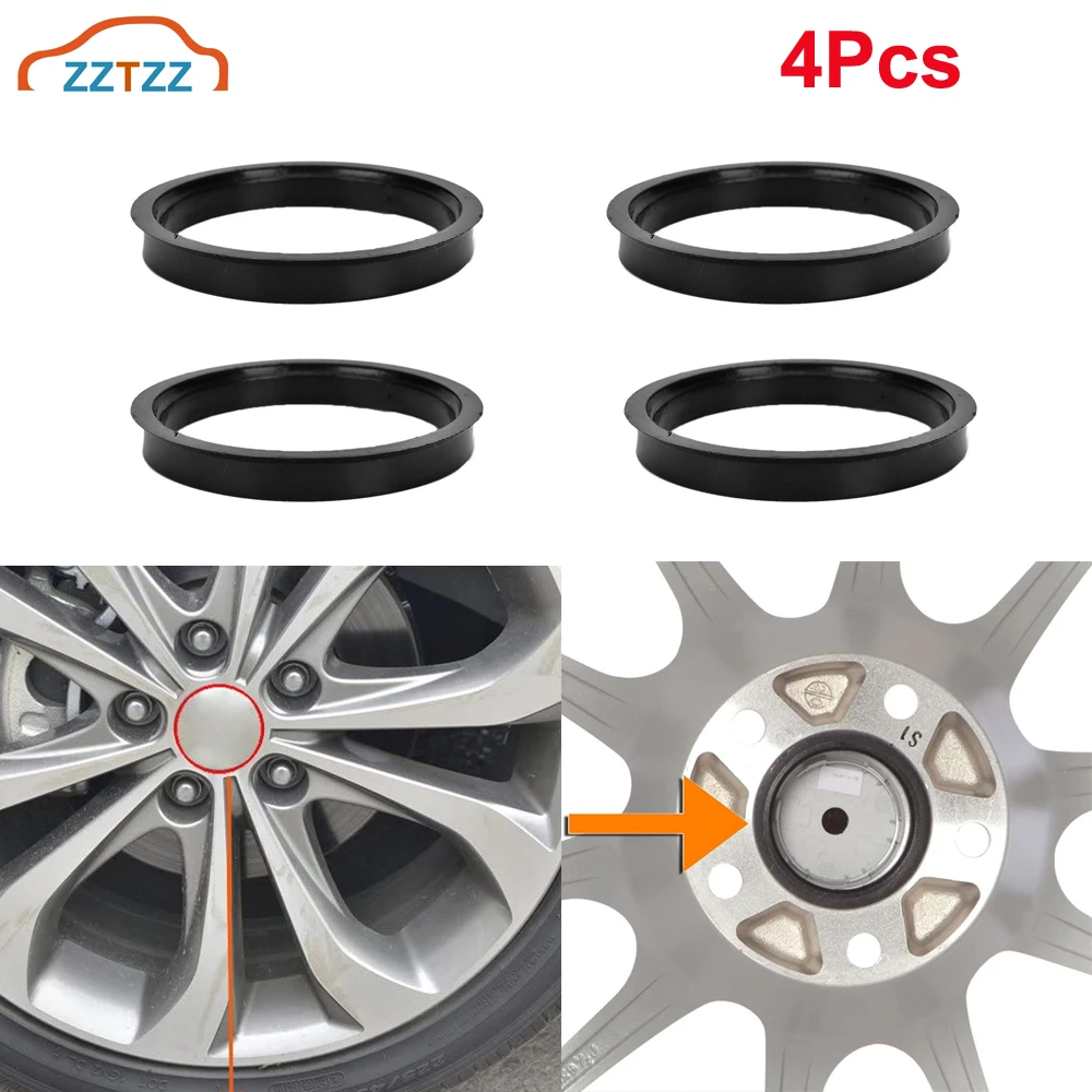 

4Pcs/Set Car Accessories Plastic Wheel Hub Centric Ring 73.1 to 67.1 Wheel Hub Ring OD = 73.1mm ID = 67.1mm Wheel Center Ring