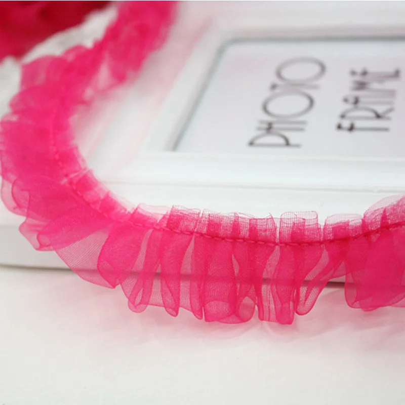 

2,5 см тонкая эластичная ткань эластичная Складная кружевная отделка «сделай сам» головной убор для платья лента аксессуары