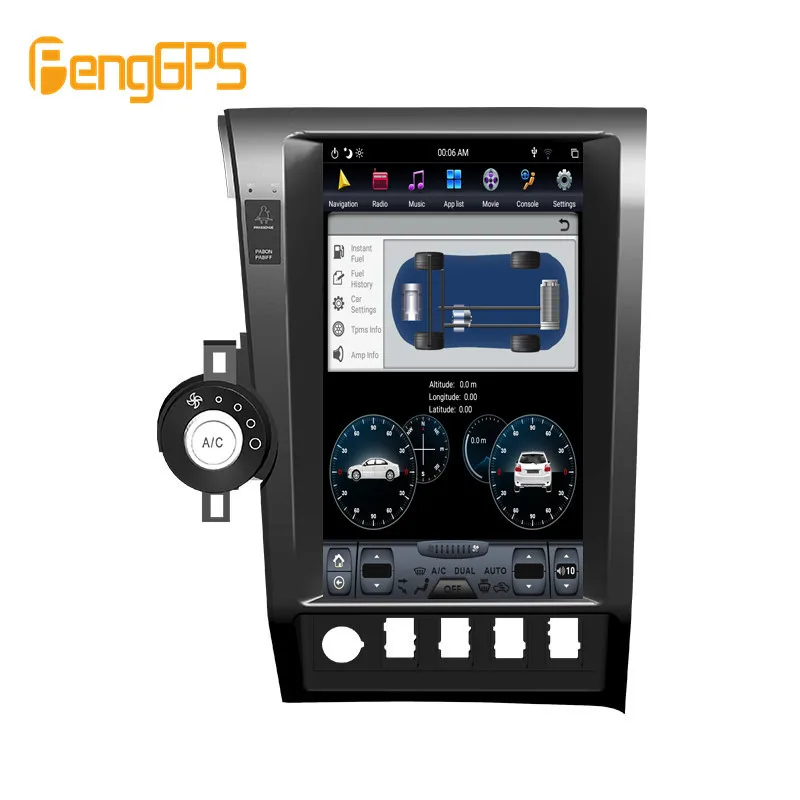 Автомобильный DVD-плеер в стиле Tesla Android 9 0 PX6 4 + 64 ГБ для Toyota Tundra 2007-2013 головное