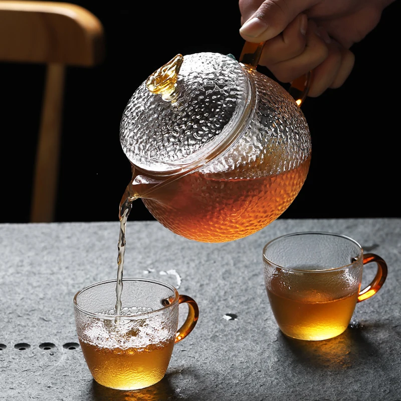 Креативный чайник для чая объемом 300 мл/500 мл термостойкий стеклянный фильтр с