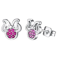 cartoon cute silver earrings s925 silver ear studs hoop earrings for women silver drop earring jewelry girl lady woman gift