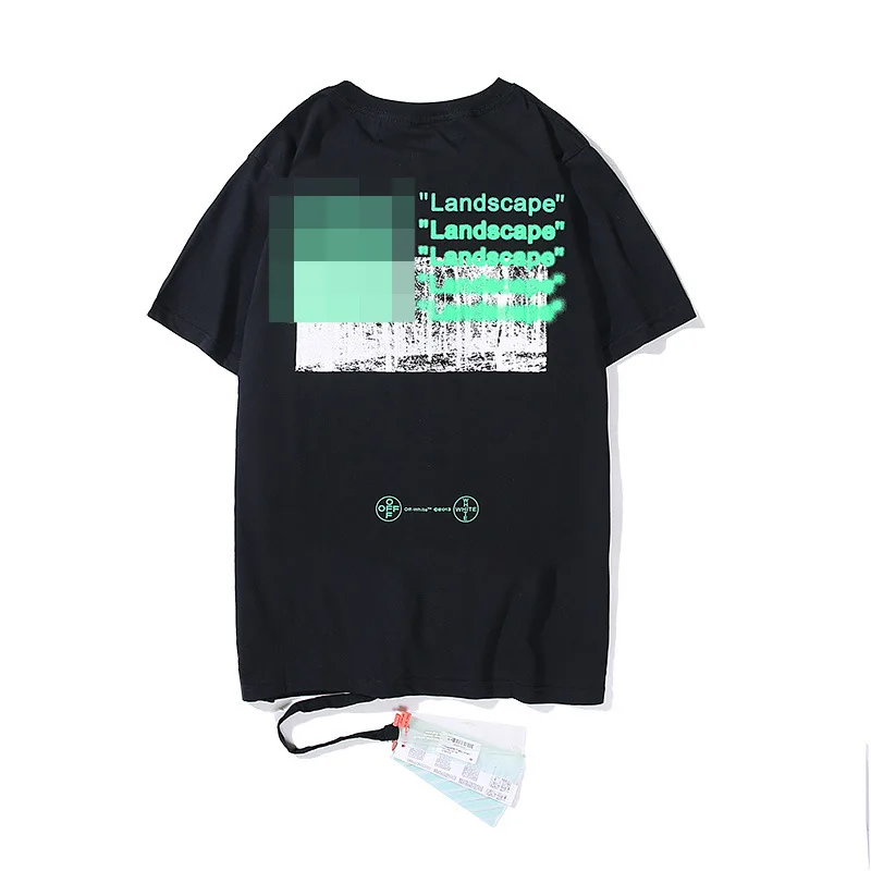 

Street fashion short sleeve women's T-shirt spring / summer 2020 new round neck loose arrow print half sleeve lovers man