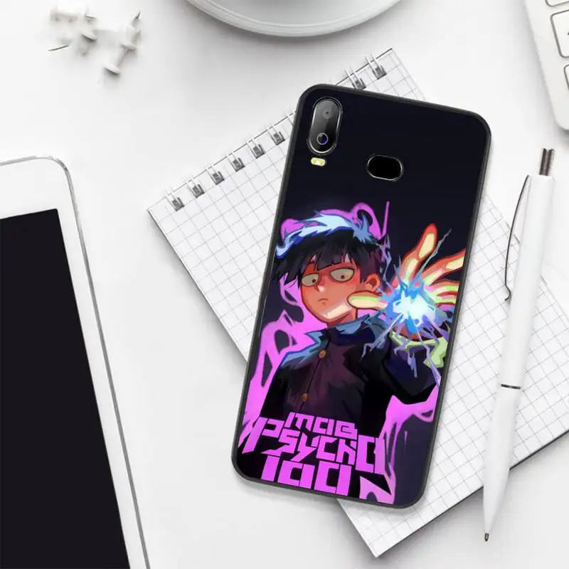 Мягкий силиконовый чехол для телефона из ТПУ CUTEWANAN Anime Mob психоделический 100 Samsung A10