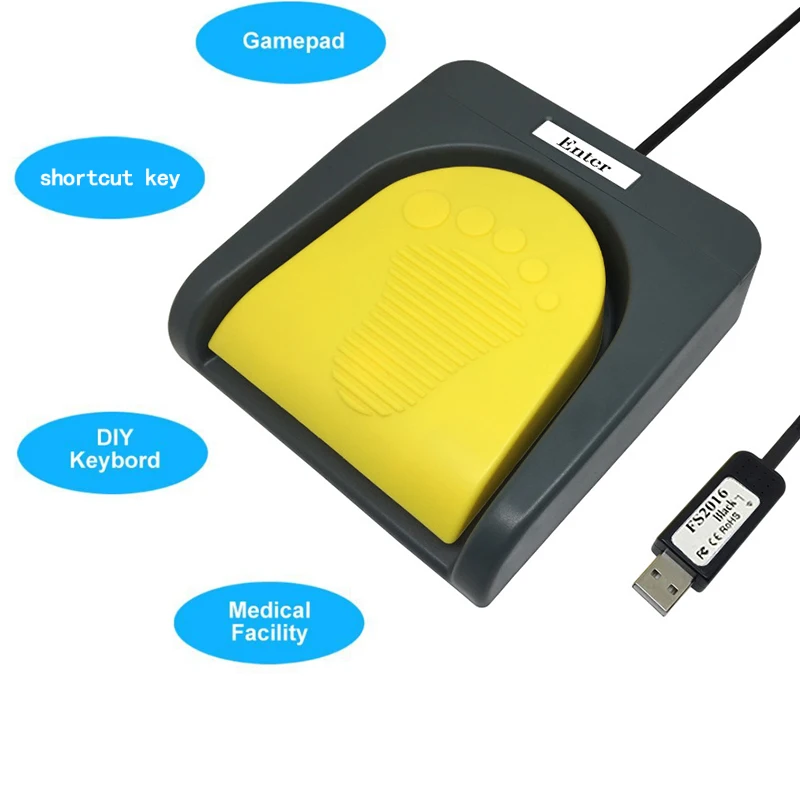 ПК сенсорный USB одиночный ножной переключатель управление одной клавишей