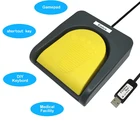 ПК сенсорный USB одиночный ножной переключатель управление одной клавишей Персонализированная компьютерная клавиатура педаль действия серый с желтым