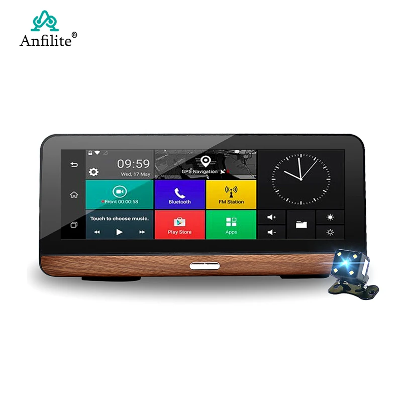 Anfilite 7,8" Авто 4G Android gps навигатор ADAS 1+ 16GB Автомобильный видеорегистратор Dash Cam FHD 1080P двойной объектив Запись карта Южная Корея