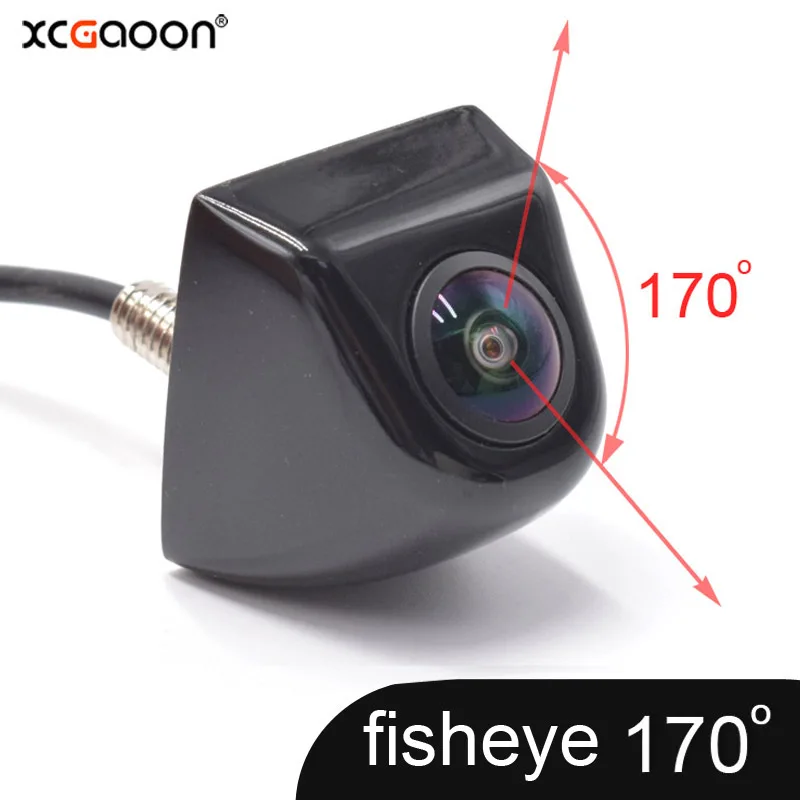 XCGaoon CCD 170 Degree Fisheye Lens Car Rear Side Front View Camera Wide Angle Reversing Cam Night Vision Waterproof