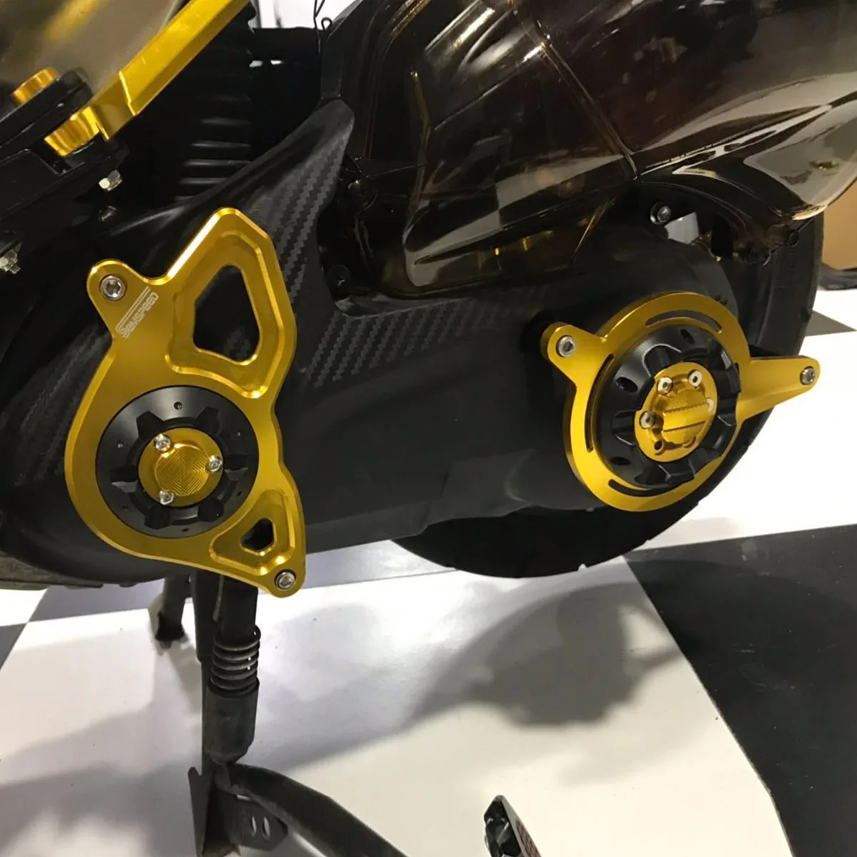 

Engine Protection Semspeed Motorcycle Engine Front Rear Guard Cover Protection For Yamaha NMAX 155 NMAX 150 NMAX 125 2015-2019