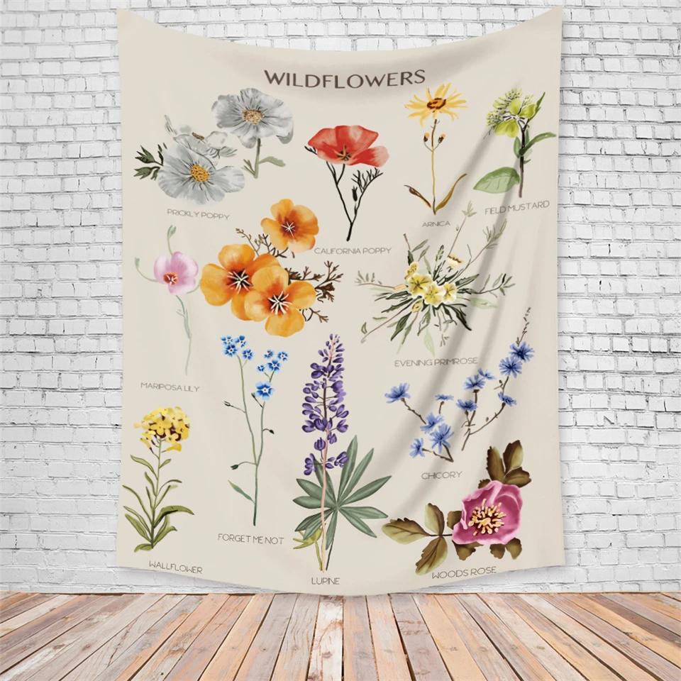 

Wall Hanging Witchcraft Tapestry Boho Decor Wall Tapestry macrame mandala Floral Home Decorative Carpet Blanket Rug van gogh