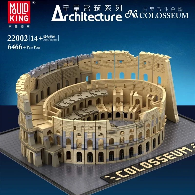

Mould King 22002 Building Blocks Street View The Architecture Colosseum Model Sets Assemble Bricks Kids DIY Toys Christmas Gifts