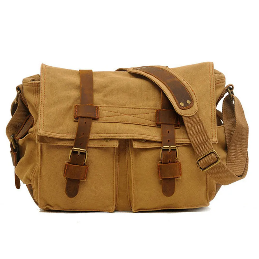 

Fashion Men Bags Casual Men's canvas shoulder bag European and American style Messenger bag men's casual bags B45-26