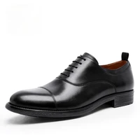 2021 men shoes dress genuine leather formal business work soft for man male mens oxford flats shoe large size for men
