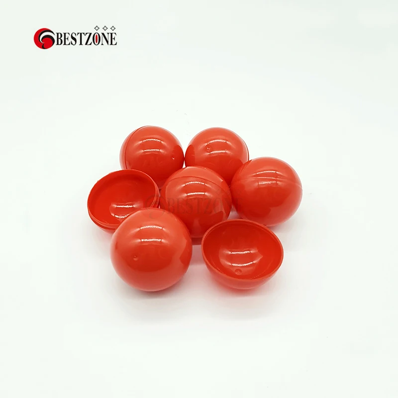 100 шт./лот 50 мм полностью красные пластиковые капсулы игрушка мяч-сюрприз детский