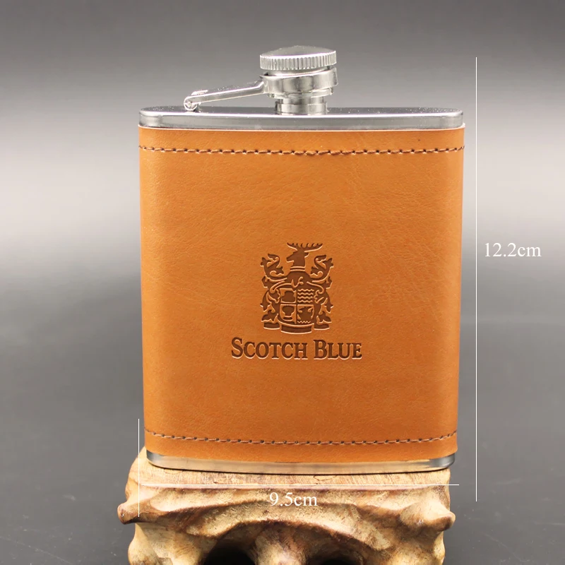 7 унций роскошная фляжка из нержавеющей стали портативный винный алкоголь виски