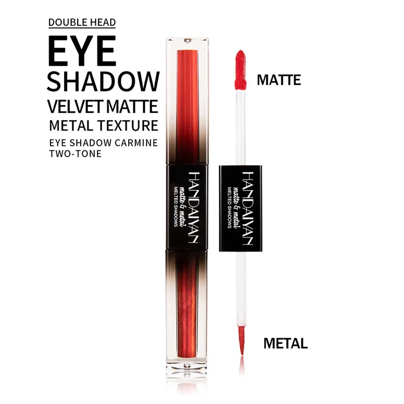 3 в 1 ручка для теней век подводка глаз блеск губ жидкий матовый металл