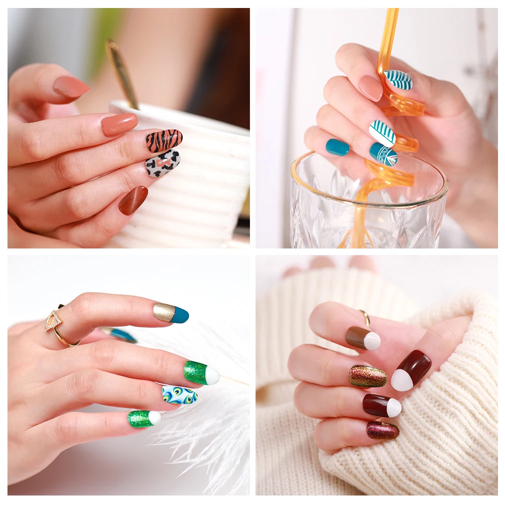 

Lagunamoon 6pcs/kit Gel Nail Polish Set Peacock Feast Dance Semi Permanent UV LED Lamp DIY Enamel Varnish GelLak Lucky Lacquer