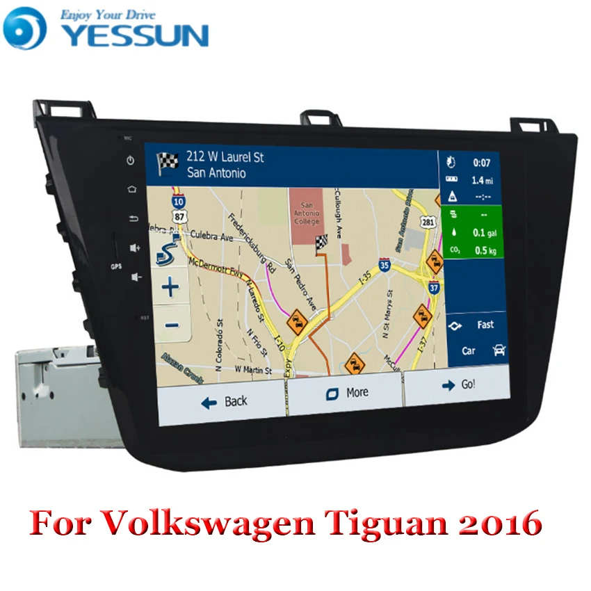 Автомагнитола с восьмиядерным процессором 10 1 дюйма Android 9 0 GPS навигацией и Bluetooth