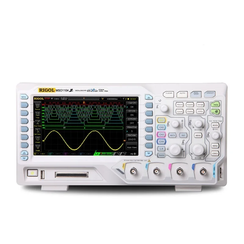 RIGOL MSO1104Z 100 МГц смешанный сигнальный осциллограф 4 аналоговых канала 16 цифровых