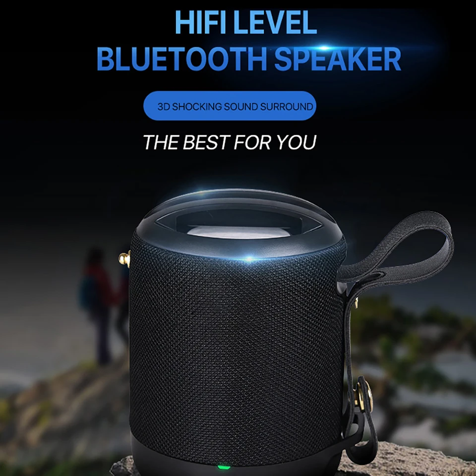 Открытый Bluetooth динамик беспроводной креативный Водонепроницаемый 3D шокирующий звук объемный 5 Вт стерео музыка объемный Поддержка FM TFCard
