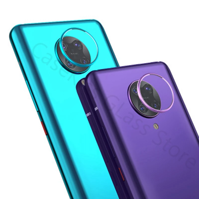 Объектив камеры на xiaomi pocophone f2 pro Полное покрытие защитное металлическое кольцо +