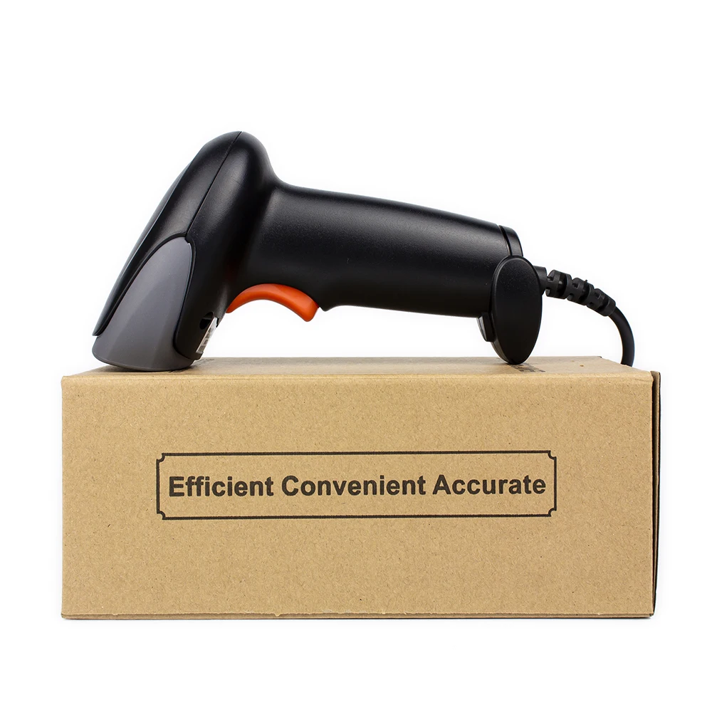 Портативный ручной сканер штрих-кодов для розничного магазина и супермаркета Big Sales, подключение через USB Plug and Play, платформа 1D Laser Scanning Reader.