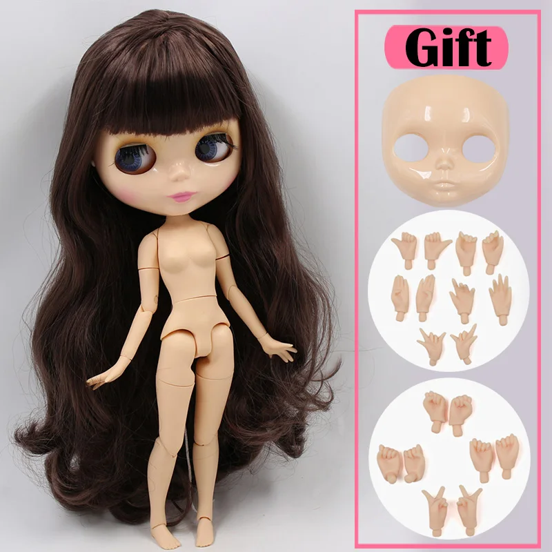 doll hand ab face ICY Blyth Кукла № 2 глянцевое лицо натуральная кожа суставное тело 1/6 BJD Специальная цена 1/4 BJD, Pullip, Jerryberry, Licca игрушка подарок - Цвет: doll hand ab face