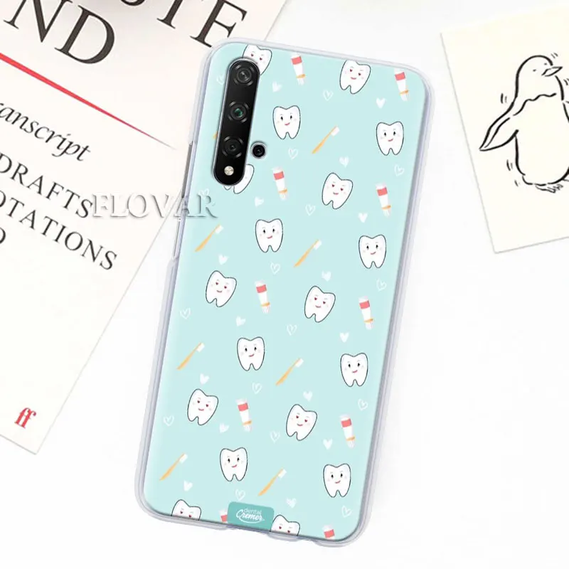 Футляр для телефона для Honor 20 Pro 9 10 Lite 8X 8A 8C 8S 9X Pro Y7 Y9 V20 крышка инструменты стоматолога зуб Твердые чехлы из PC