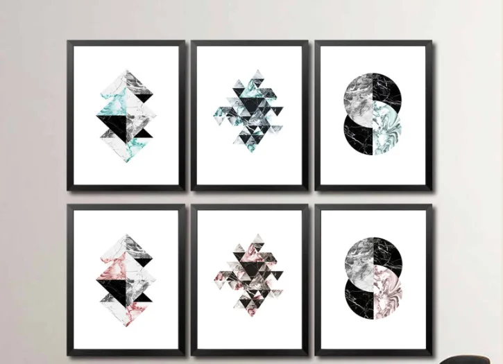 

Abstract Geometric Decorative Canvas Painting Bedroom Living Room Dining Room Painting Wall Art Posters Room Decor Aesthetic