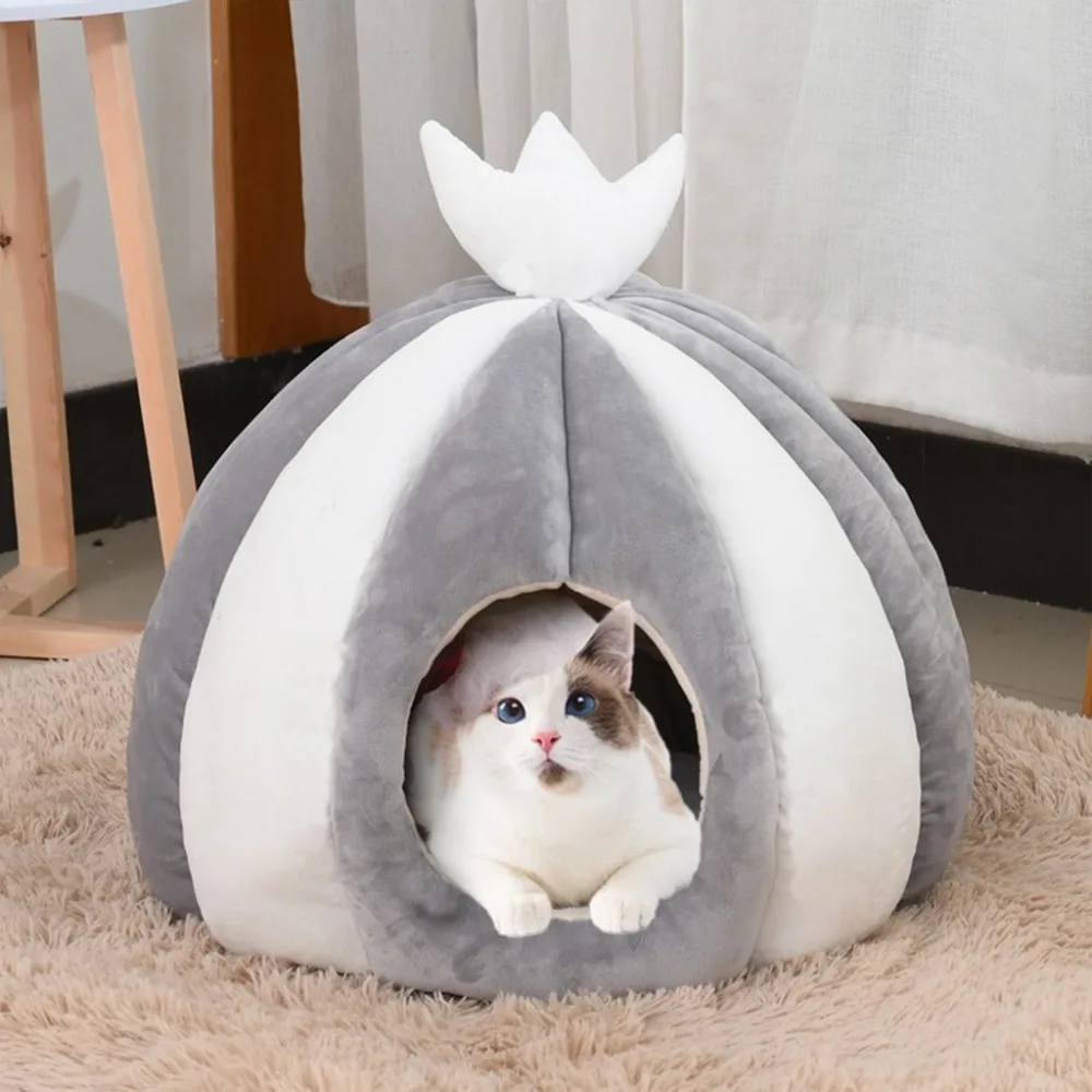 

Super Soft Pet Dog Bed Cover Dog Accessories Winter Warm Couch for Dogs Cat's House Bed With Mat 50cm New Pet Nest