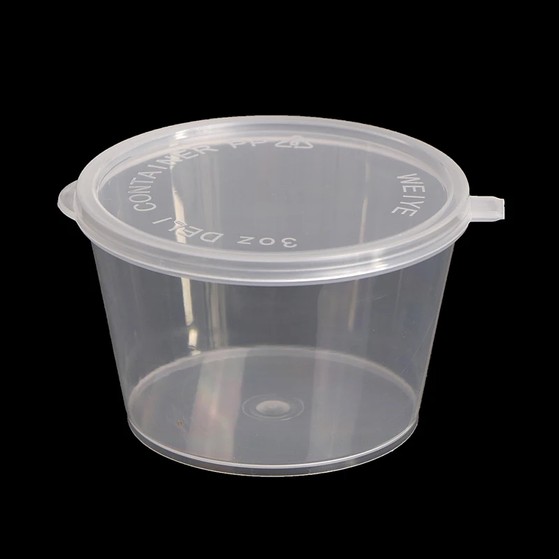 

100 шт./лот прозрачные многоразовые портативные пластиковые контейнеры с откидной крышкой, 60 мл Косметические Контейнеры
