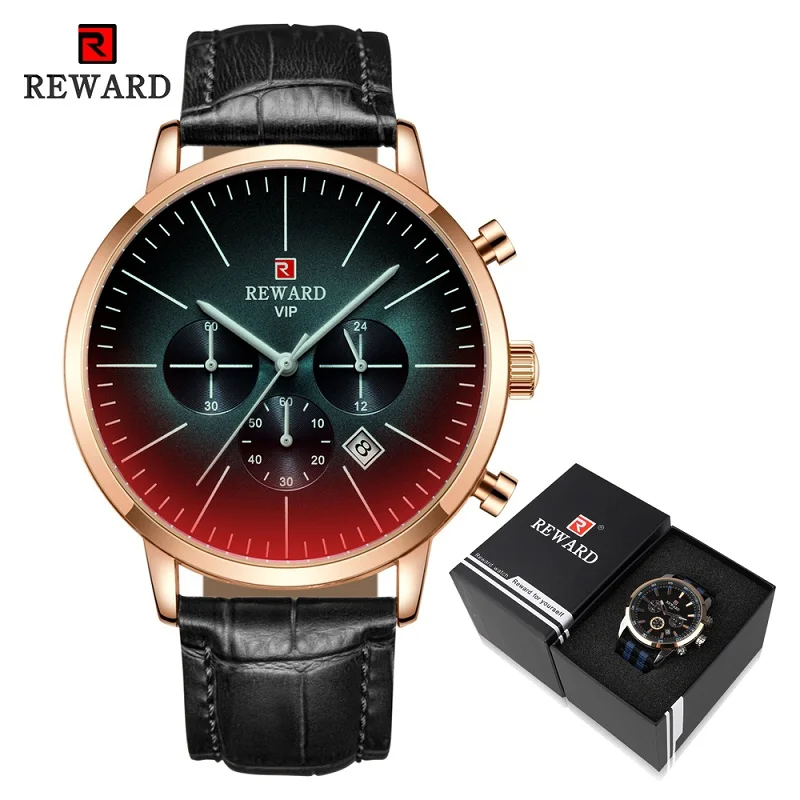 Black Rosegold PD Новые разноцветные стеклянные Модные мужские наручные часы награда Топ Роскошный бренд хронограф мужские серебряные наручные часы из нержавеющей стали - Цвет: Black Rosegold PD