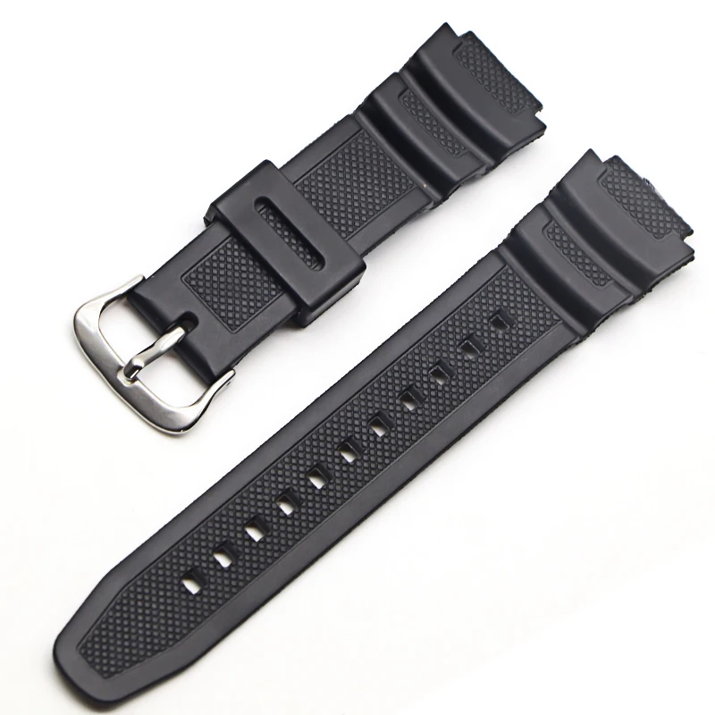 New Silicone Strap for-Casio AE-1000w AQ-S810W SGW-400H / SGW-300H Rubber Watchband Pin Buckle Strap Watch Wrist Bracelet Black