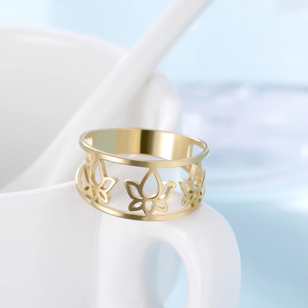 Моя форма искусственное кольцо из нержавеющей стали Женское на палец ажурное