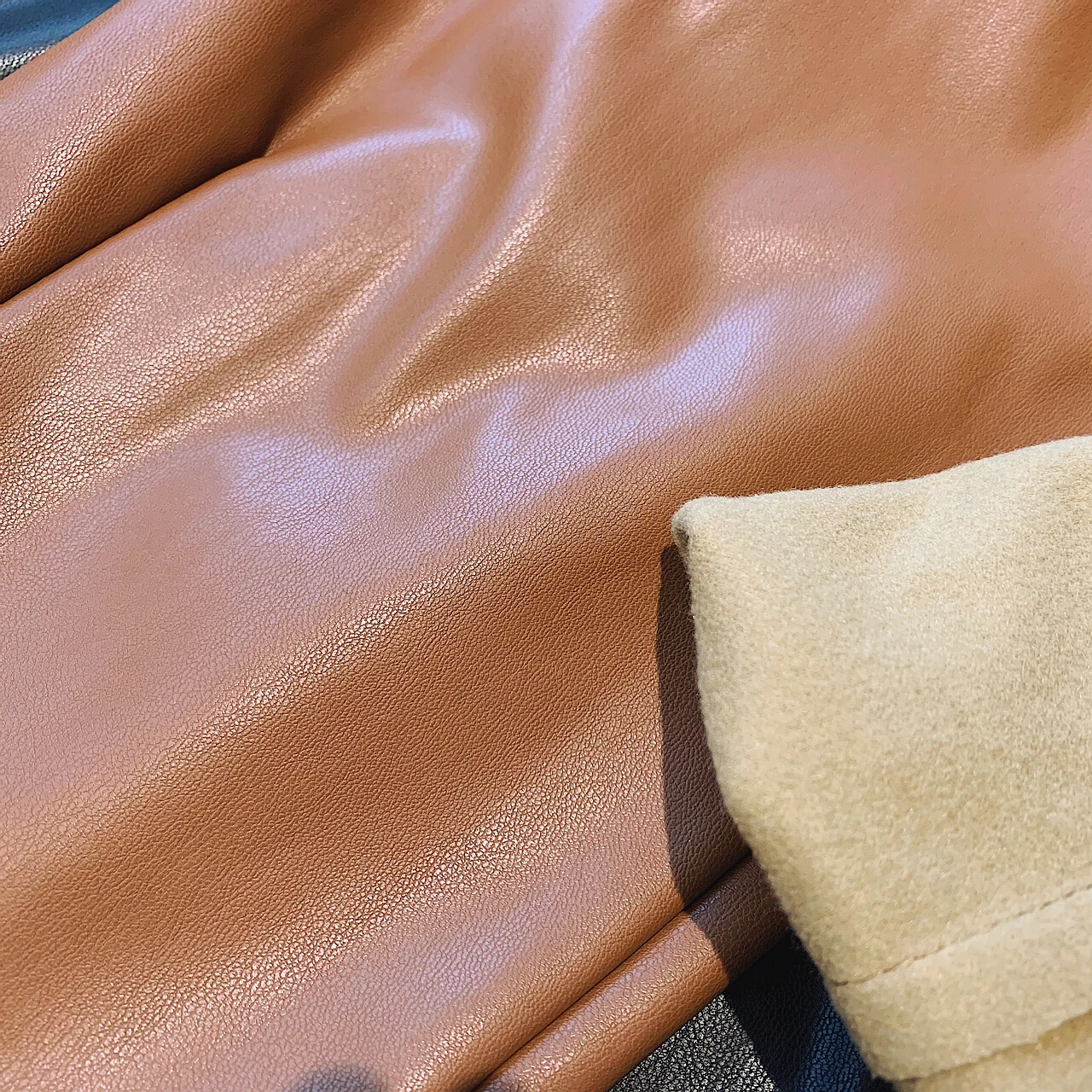 

Women's High Waist Stretch Loose Black Faux Leather Pants For Ladies Spring Autumn Classic Vintage Long Pencil Trousers Clothing