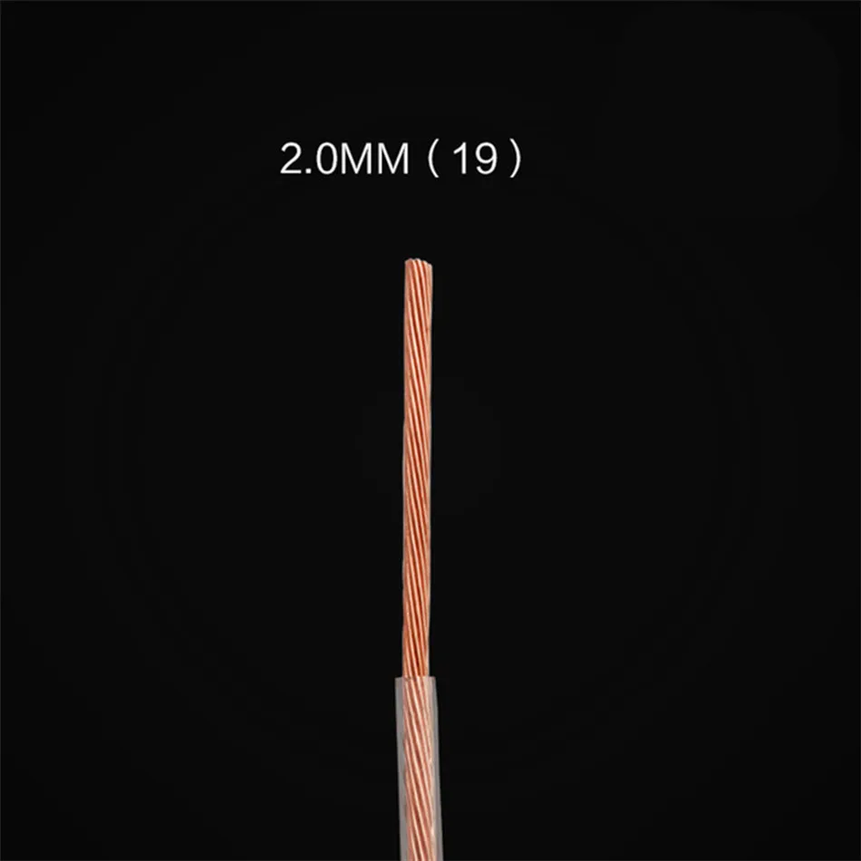 

HIFI OCC 6N 2.0 Square Speaker Audio Cable OCC Single Crystal Copper Clear Flexible Body Speaker Cable 5M 10M 50M 100M