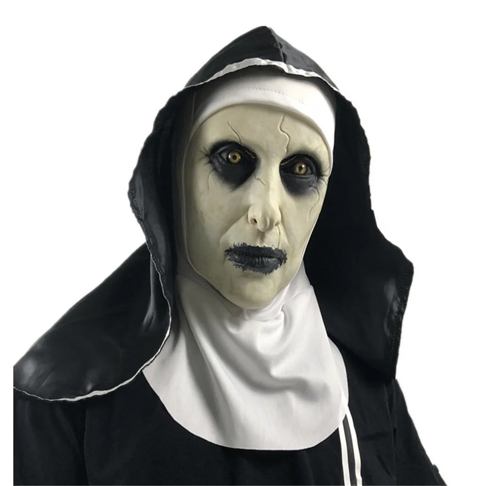 Conjuring 2 Маска Косплей Нун валак костюм ужасающая страшная Из Латекса реквизит