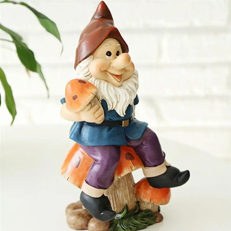 

Cartoon Resin Dwarf Statue Desktop Figurine Garden Lawn Craft Decoration