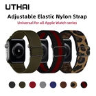 Ремешок для Apple Watch 2021, нейлоновая плетеная ткань, 44 мм, 40 мм, 38 мм, 42 мм, эластичный браслет для iWatch серии 6, SE, 5, 4, 3, ремешок A60