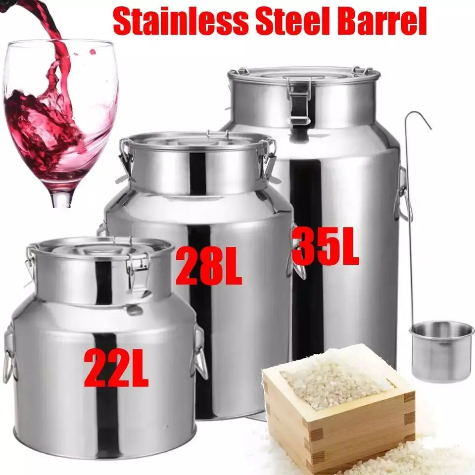 

Stainless Steel Fermenters Wine Fermented Beer Fermenters Soup Milk Barrel Sealing Oil Barrel Tea Canister Fermentation Tank