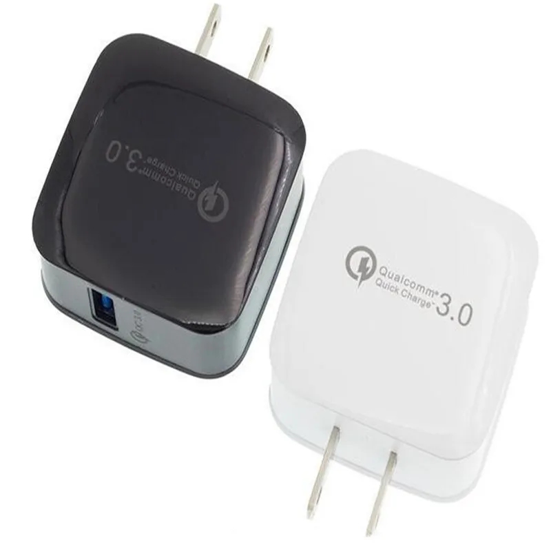 

Сетевое зарядное устройство для быстрой зарядки 3,0 США, 50 шт., адаптер питания QC 3,0, вилка для быстрой зарядки iphone 11, 7 plus, samsung s10