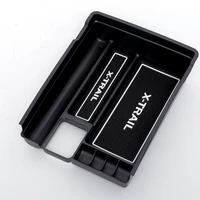 high quality abs for nissan x trail x trail t32 rogue 2014 2015 2016 2017 black central storage pallet armrest container box