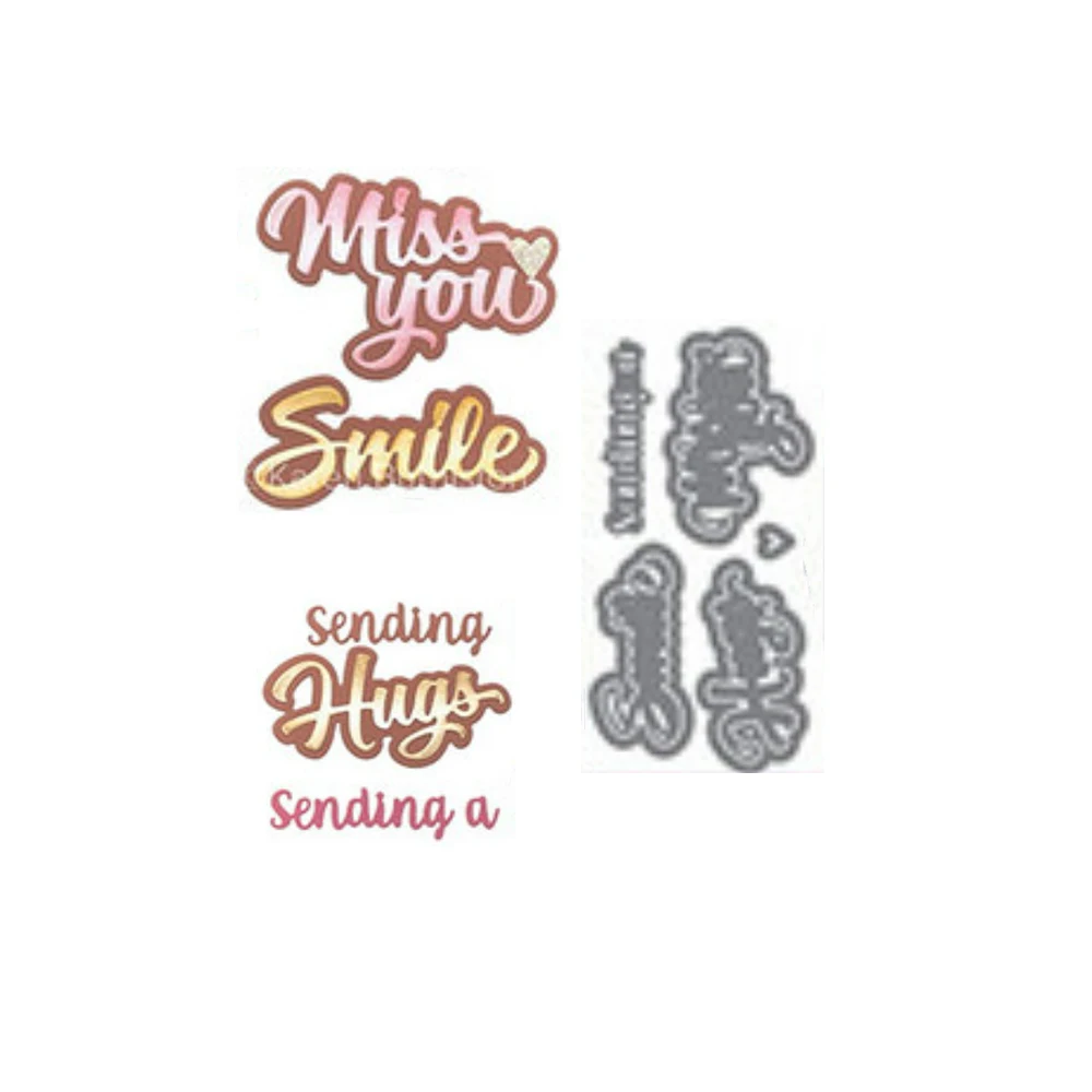 

Hot Selling Hugs Metal Cutting Dies Diy Scrapbook Diary Decoration Embossed Greeting Card Album Craft Template New Arrive