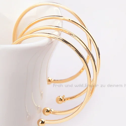 Модные корейские полукруглые большие серьги-гвоздики 6 шт. женские серьги в стиле