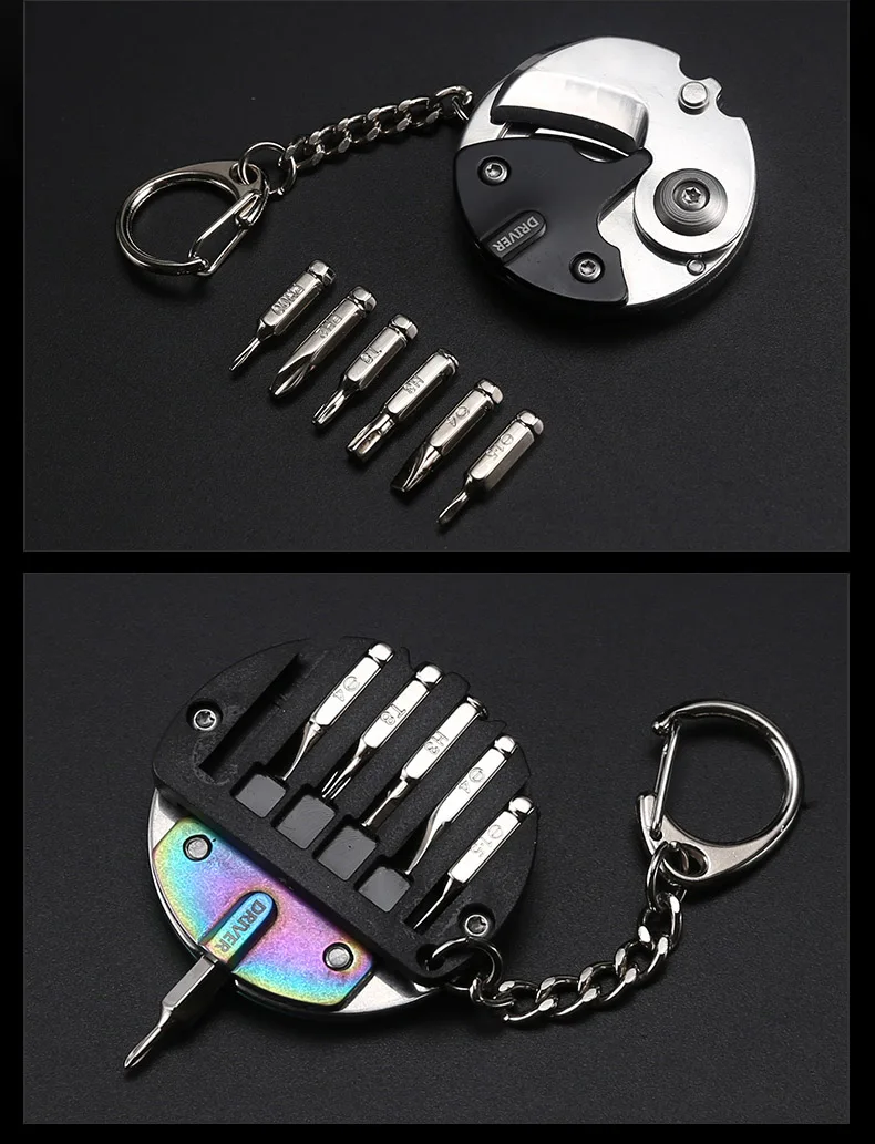 Открытый Многофункциональный мини складной Ножи с Отвертка Карманный Монетный