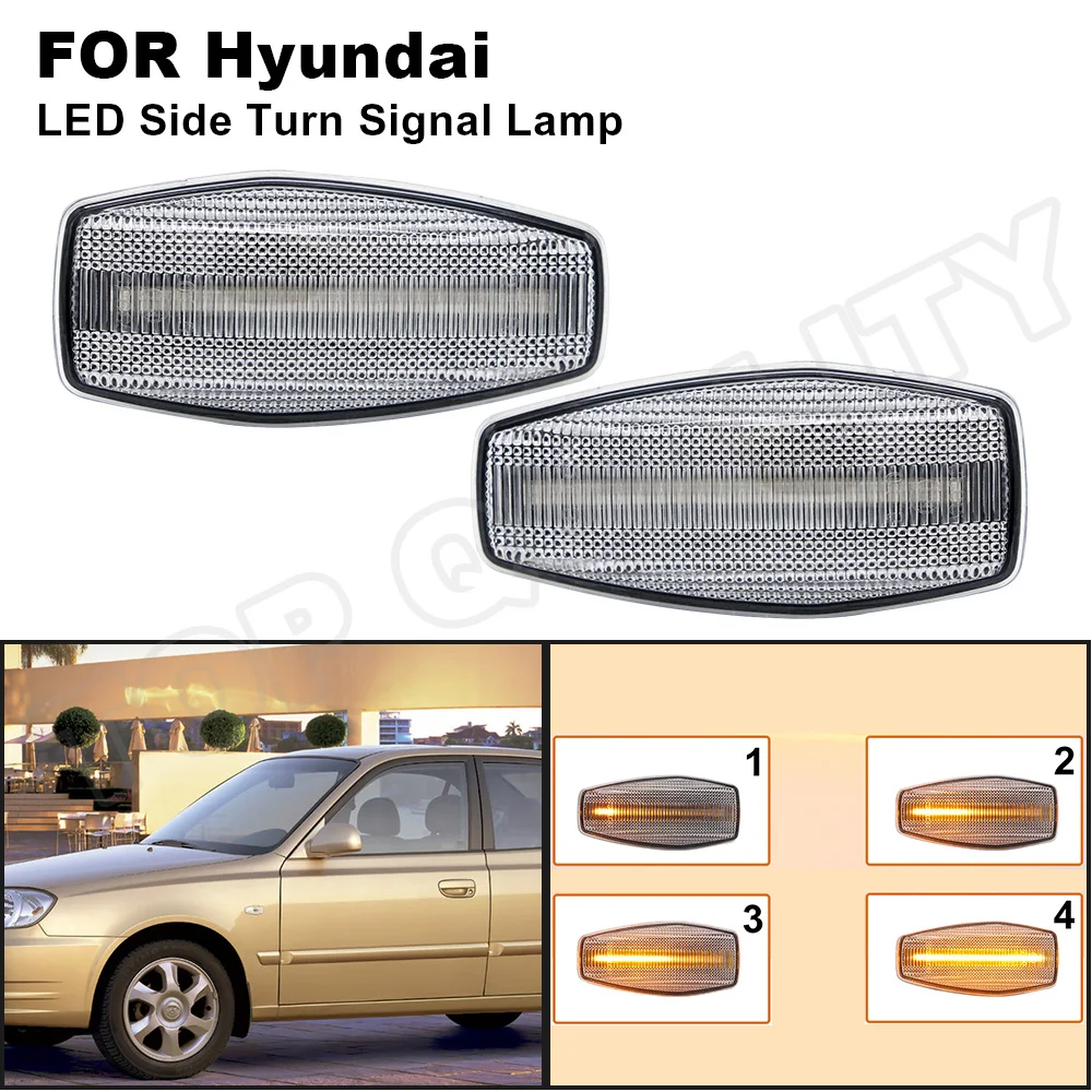 

Динамический светодиодный поворотник, боковая лампа для Hyundai i10, Elantra, Getz, Sonata, townan, Tucson, фонарь для Kia Rio MK2