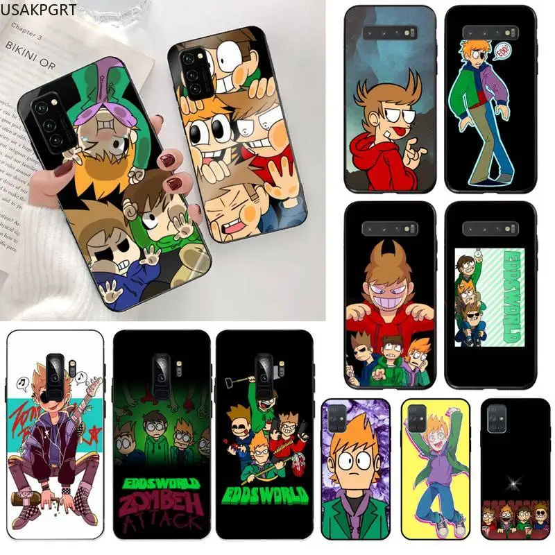Анимационный чехол USAKPGRT Eddsworld для телефона Samsung S20 плюс Ультра S6 S7 Edge S8 S9 S10 5G Lite 2020 на.