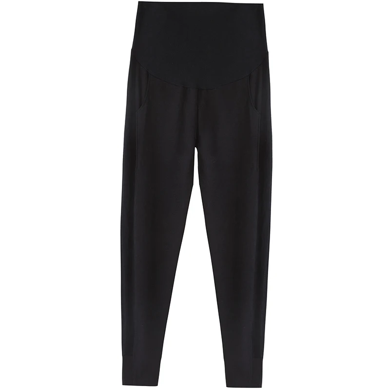 

8035# Autumn Fashion Sports Casual Maternity Pants Elastic Waist Belly Sweatpants Clothes for Pregnant Women Spring Pregnancy