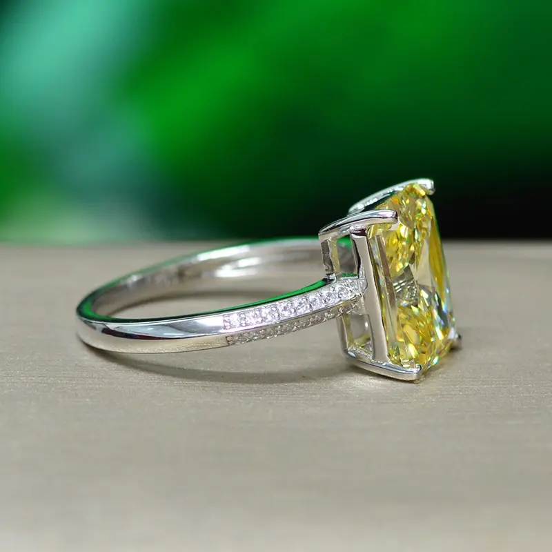

Jazaz Classic 100% 925 Sterling Silver Citrine Gemstone Wedding Engagement Diamonds Fine Ring Anniversary Engagement Gift B0496