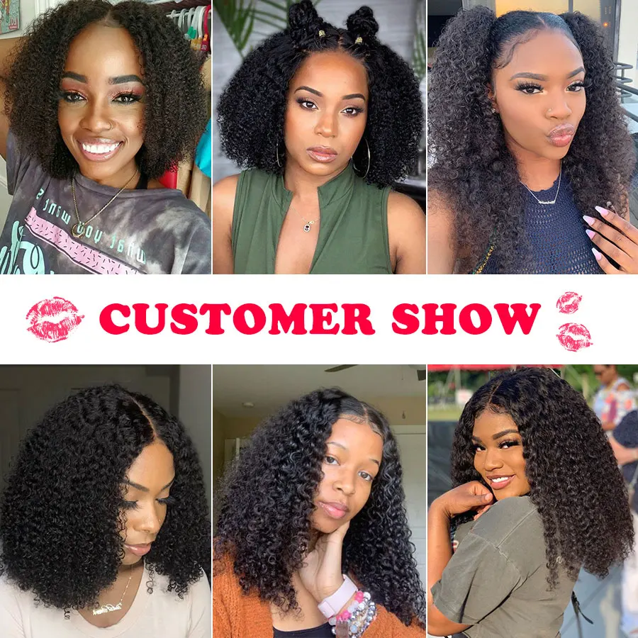 

Kinky Curly Clip In Human Hair Extensions 10-26 Inches Brazilian Hair Clips 8 Pieces/Set 120g Human Hair Extensions Remy Alionly